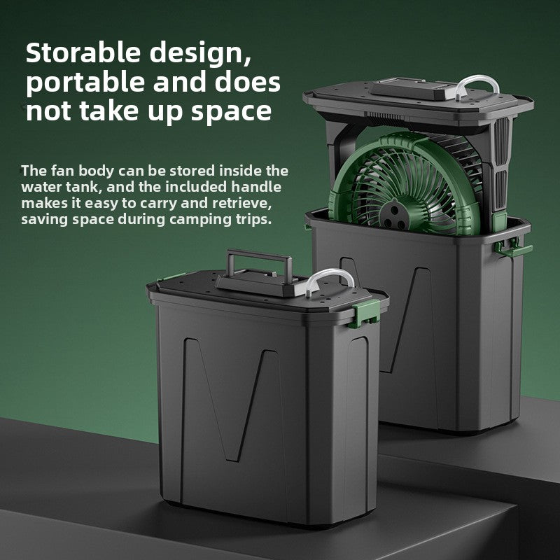 Portable Mist Fan BK-A30 | 20000mAh | 10L Tank | RGB Lights | Remote Control | Camping