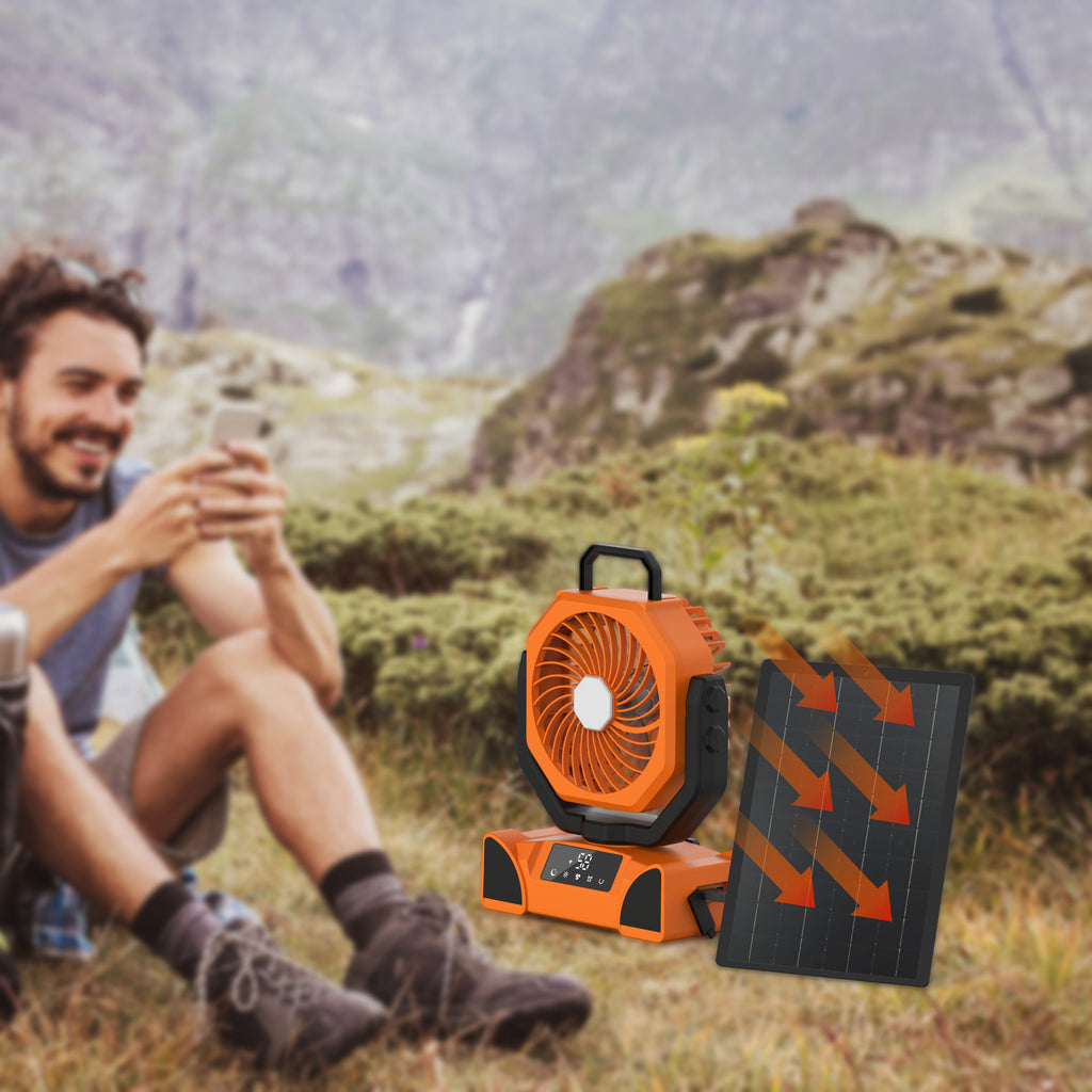 Ventilador Portátil Recargable con Luz y Control Remoto – ALTSON