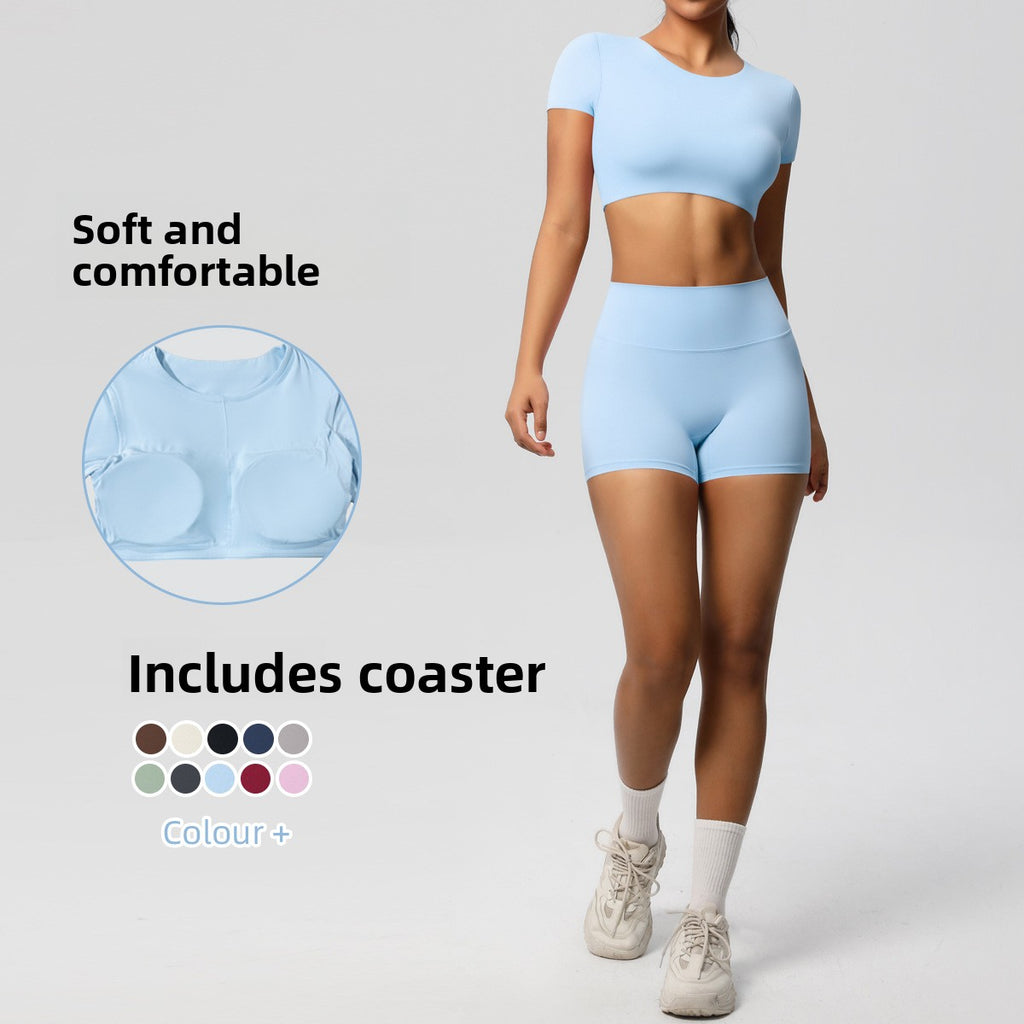 Conjunto Yoga Mujer Pantalón + Top Deportivo 80% Nylon 20% Spandex Quick-Dry Slim-Fit S-XL | Women Yoga Pants & Sports Top Set