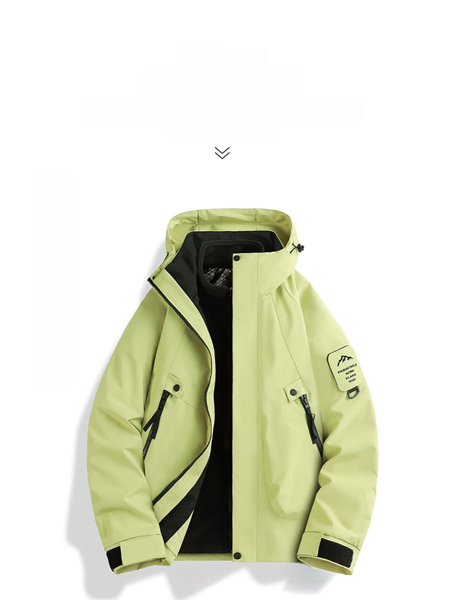3-in-1 Windproof Winter Jacket | Detachable Fleece Liner | S-3XL