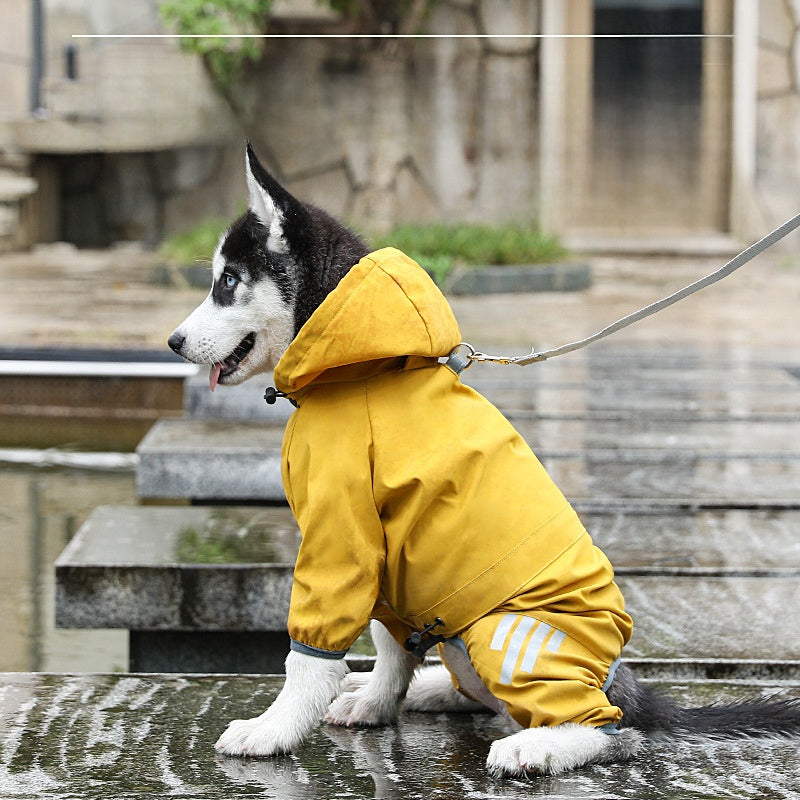 Impermeable para Perros con Tiras Reflectantes | 6 Colores | Tallas S-XXL