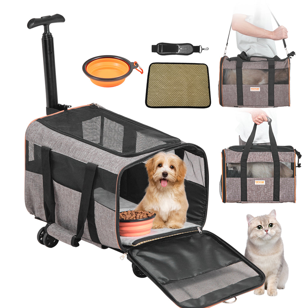 Transportín con Ruedas para Mascotas — Aprobado por Aerolíneas