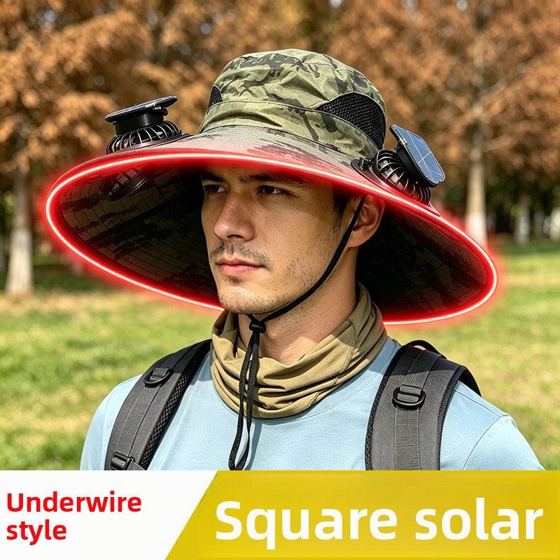 Solar Powered Fan Hat | 1000mAh | Single, Dual & Triple Fan | UV Protection