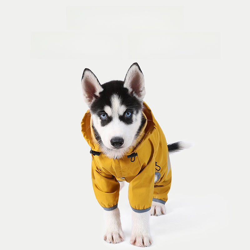 Impermeable para Perros con Tiras Reflectantes | 6 Colores | Tallas S-XXL