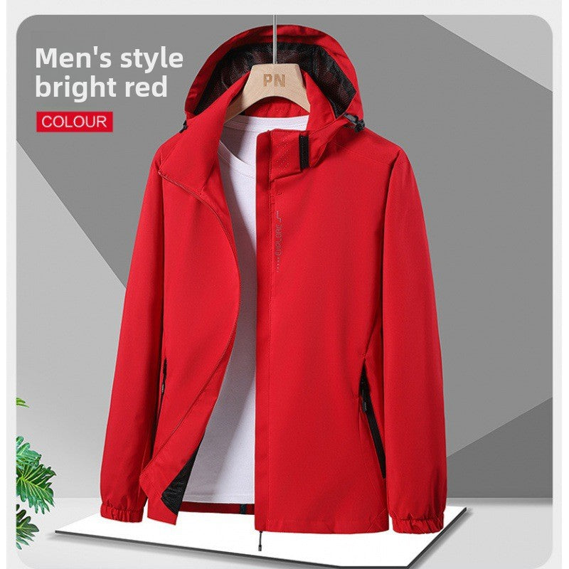 Unisex Waterproof Jacket | 8000mm Rating | Windproof & Breathable | Lightweight | M-5XL | 13 Colors