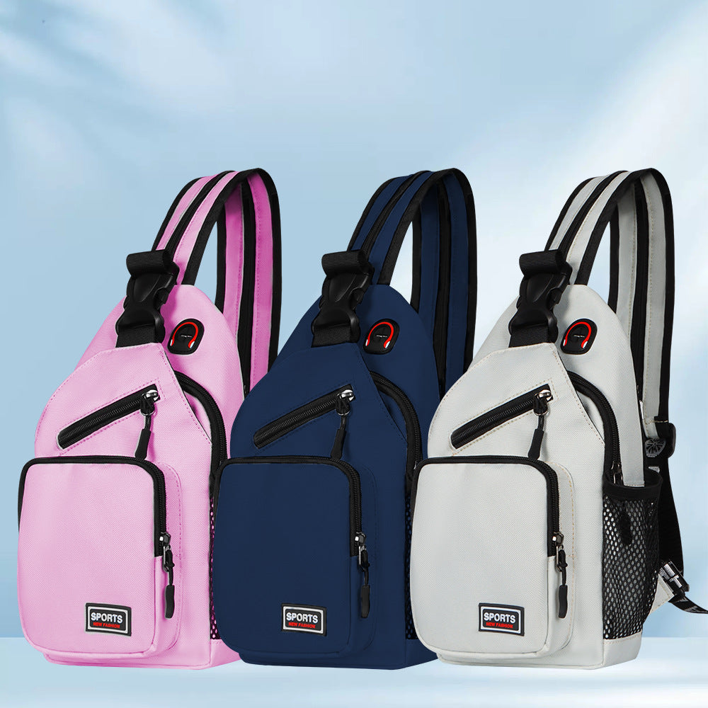 Waterproof Oxford Crossbody Chest Bag | Multifunctional | 9 Colors | 33x7x20cm