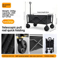 Carrito de Camping Plegable Portátil con Ruedas Todo Terreno