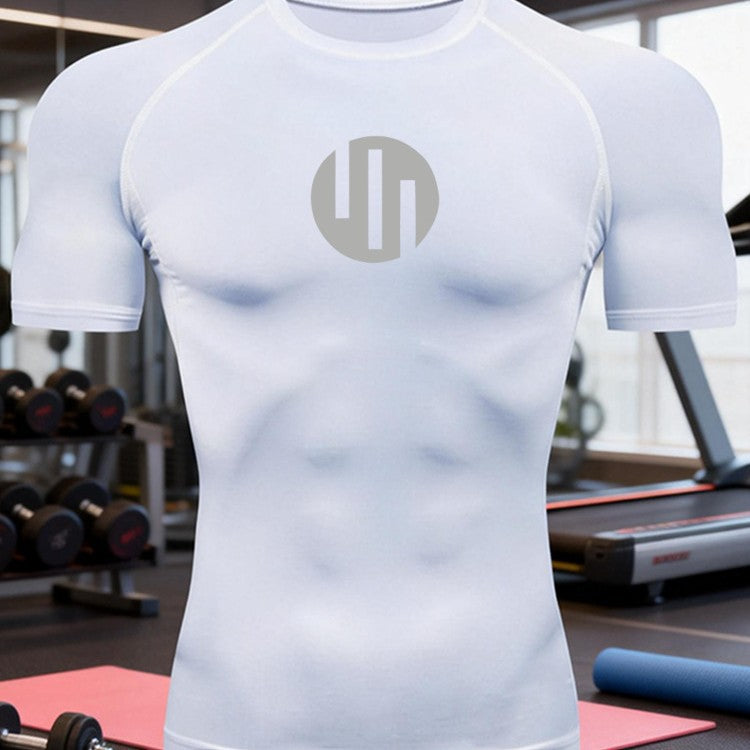 Camiseta Deportiva de Compresión para Hombre – Secado Rápido, Slim Fit, S a XXXL