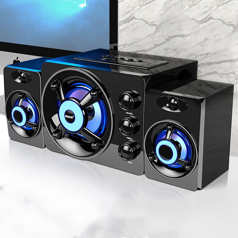 Altavoces de Escritorio con Luces LED RGB – Bluetooth, USB y Tarjeta TF