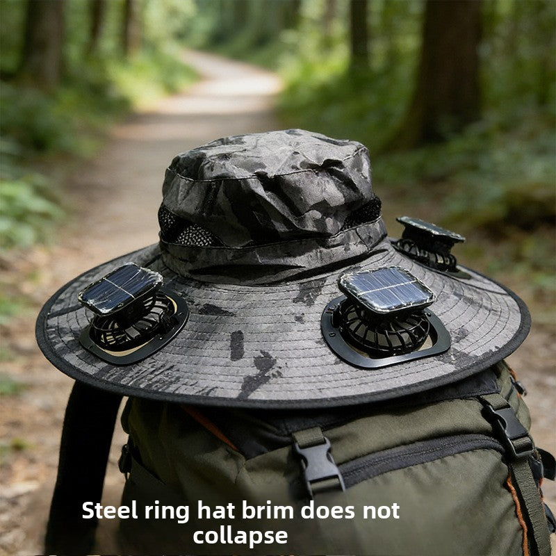 Solar Powered Fan Hat | 1000mAh | Single, Dual & Triple Fan | UV Protection