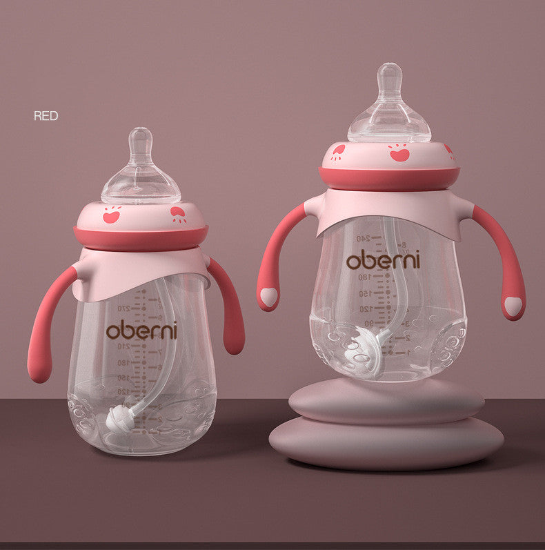 ALTSON Biberón Anticólico para Bebés — Boca Ancha, Antigolpes, 240ml y 300ml