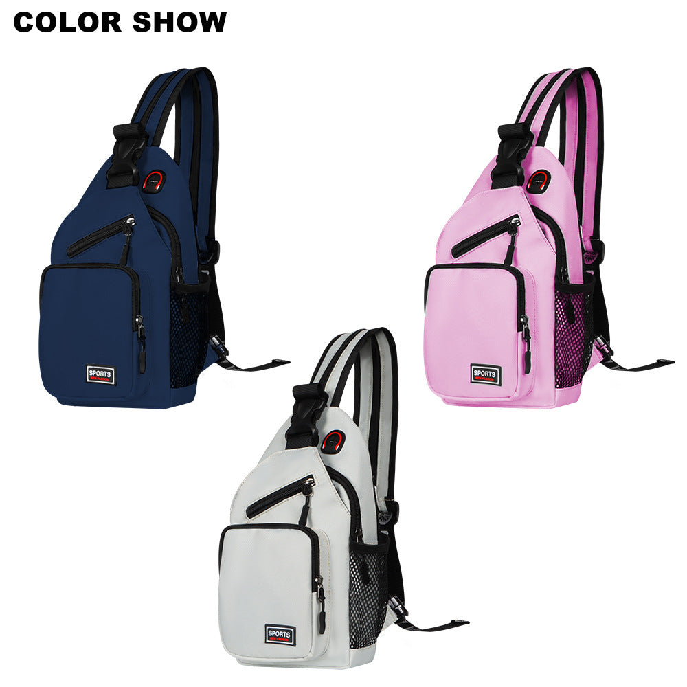Waterproof Oxford Crossbody Chest Bag | Multifunctional | 9 Colors | 33x7x20cm