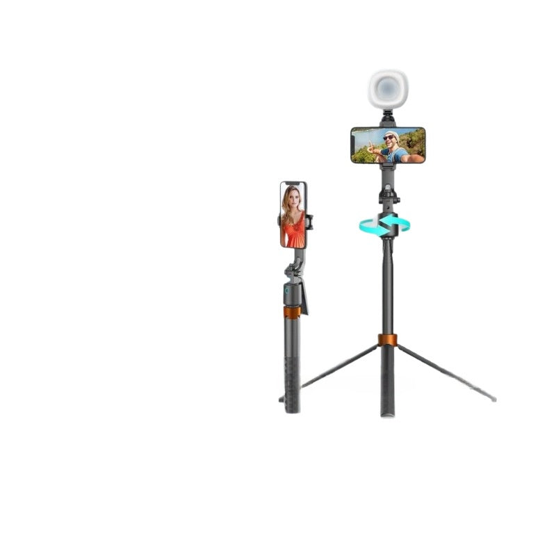 Gimbal Selfie Stick con IA y Seguimiento Facial – 1.8m, Rotación 360°, Streaming y Vlogging
