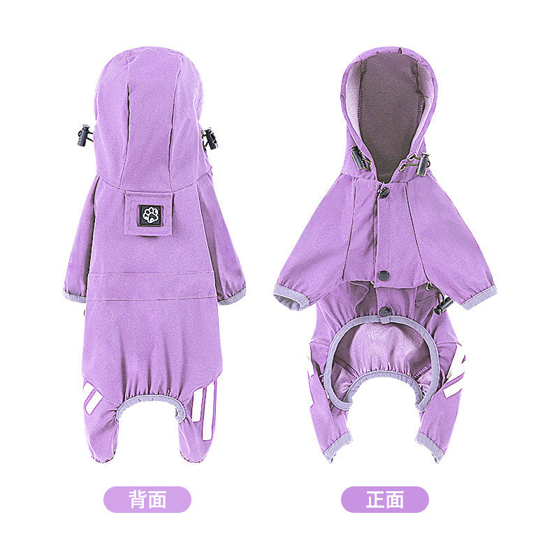 Impermeable para Perros con Tiras Reflectantes | 6 Colores | Tallas S-XXL