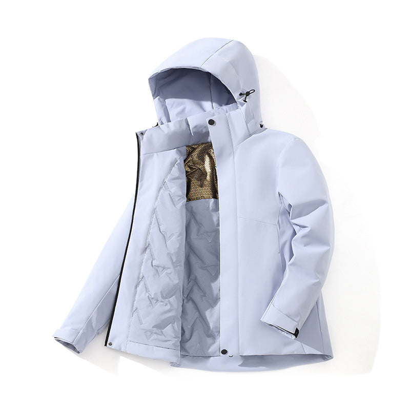 Unisex Mountaineering Jacket | 400g Cotton Fill | Graphene Lined | Hooded Zip | S-5XL | 9 Colors