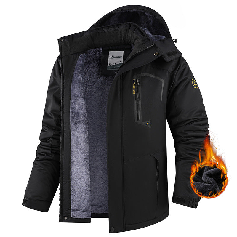 Winter Thermal Jacket | Waterproof 3000mm | Coral Fleece Lined | Men | M-6XL | 9 Colors