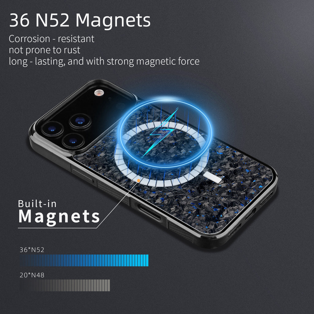 Forged Carbon Fiber Phone Case for iPhone 17 Series