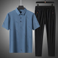 Conjunto Deportivo de Verano para Hombre – Ice Silk, Secado Rápido, M a 4XL