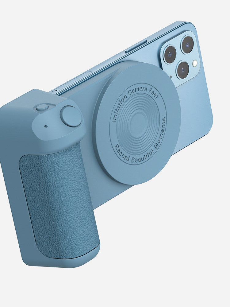 Grip Magnético Bluetooth para Teléfono – Soporte, Disparador Remoto y Carga Inalámbrica