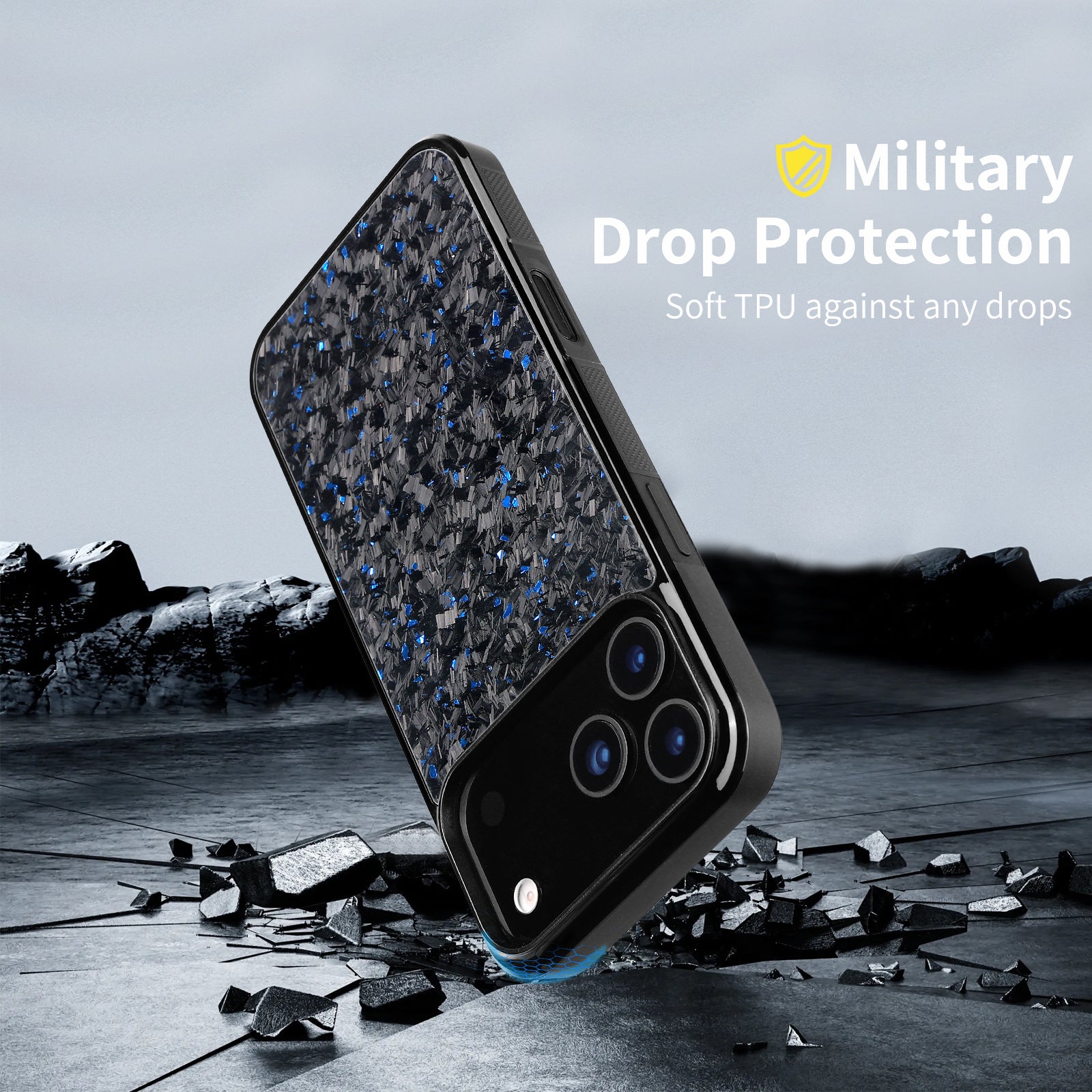 Forged Carbon Fiber Phone Case for iPhone 17 Series