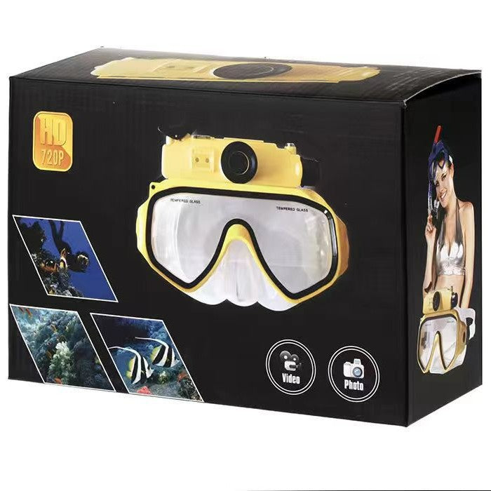 Gafas de Buceo con Cámara Integrada y Tubo Respirador Seco – Snorkel y Fotografía Subacuática