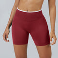 Shorts Yoga Fitness Mujer Sin Costuras 90% Nylon 10% Spandex Butt Lifting Color Block Compression XS-XL 4 Colores | Women Seamless Yoga Fitness Shorts