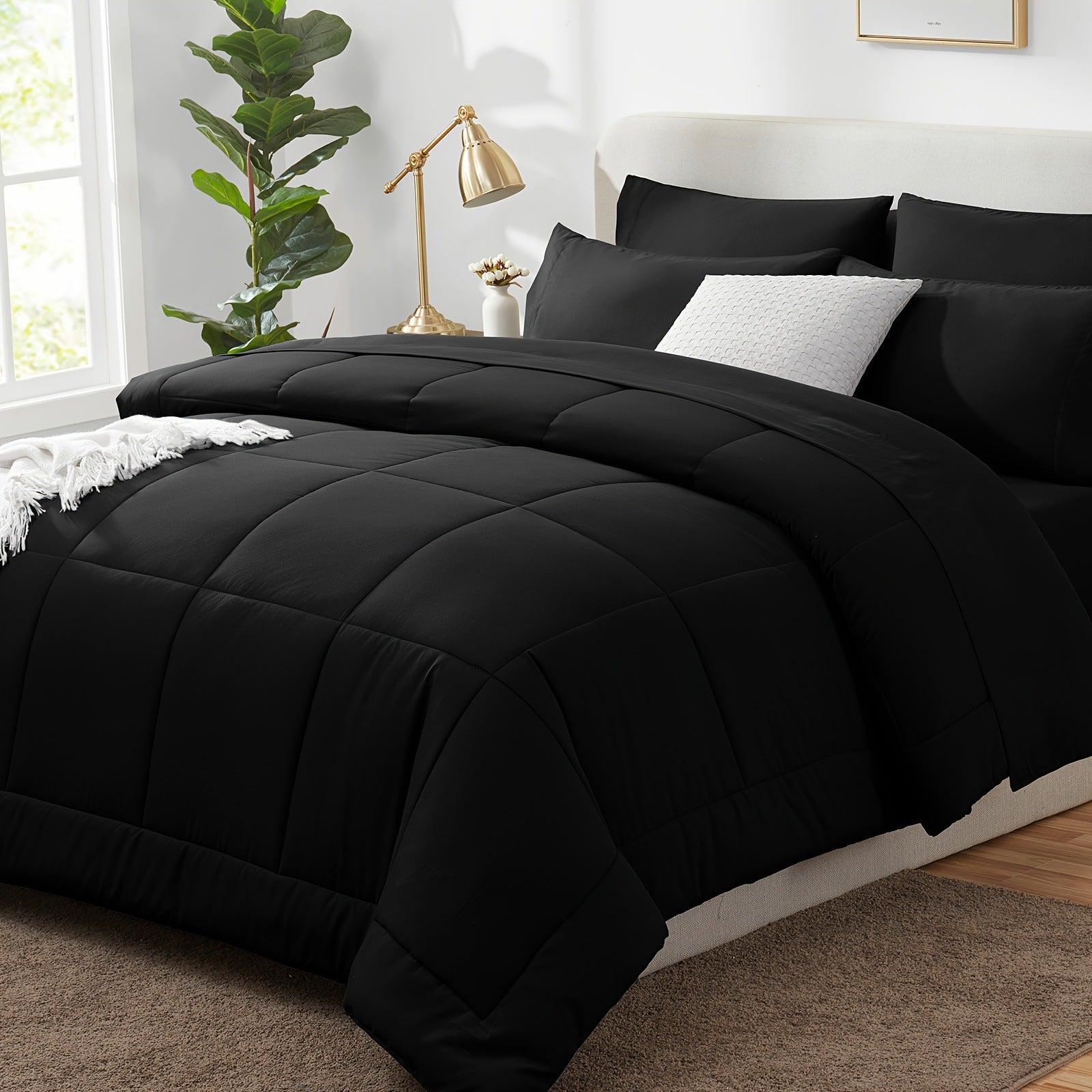 ALTSON Juego de Ropa de Cama 7 Piezas — Full, Queen y King | 8 Colores