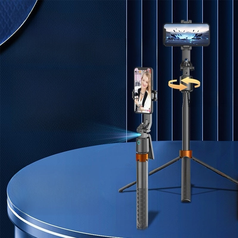 Gimbal Selfie Stick con IA y Seguimiento Facial – 1.8m, Rotación 360°, Streaming y Vlogging