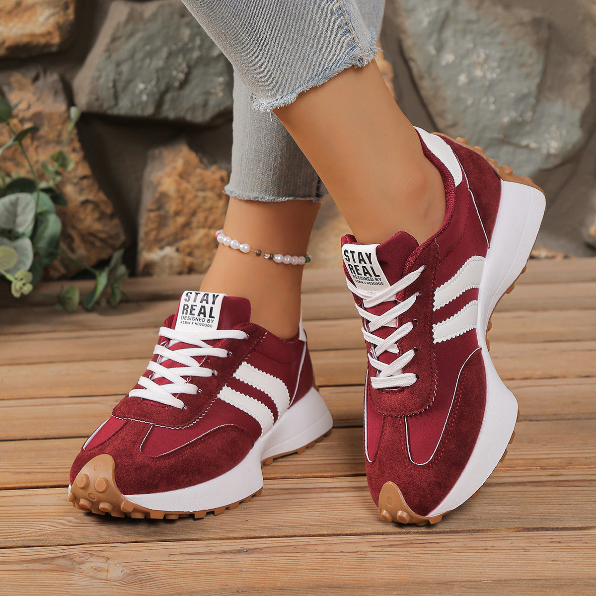 Zapatillas Deportivas Casuales Mujer – Suela Gruesa, 7 Colores, Tallas 36-43