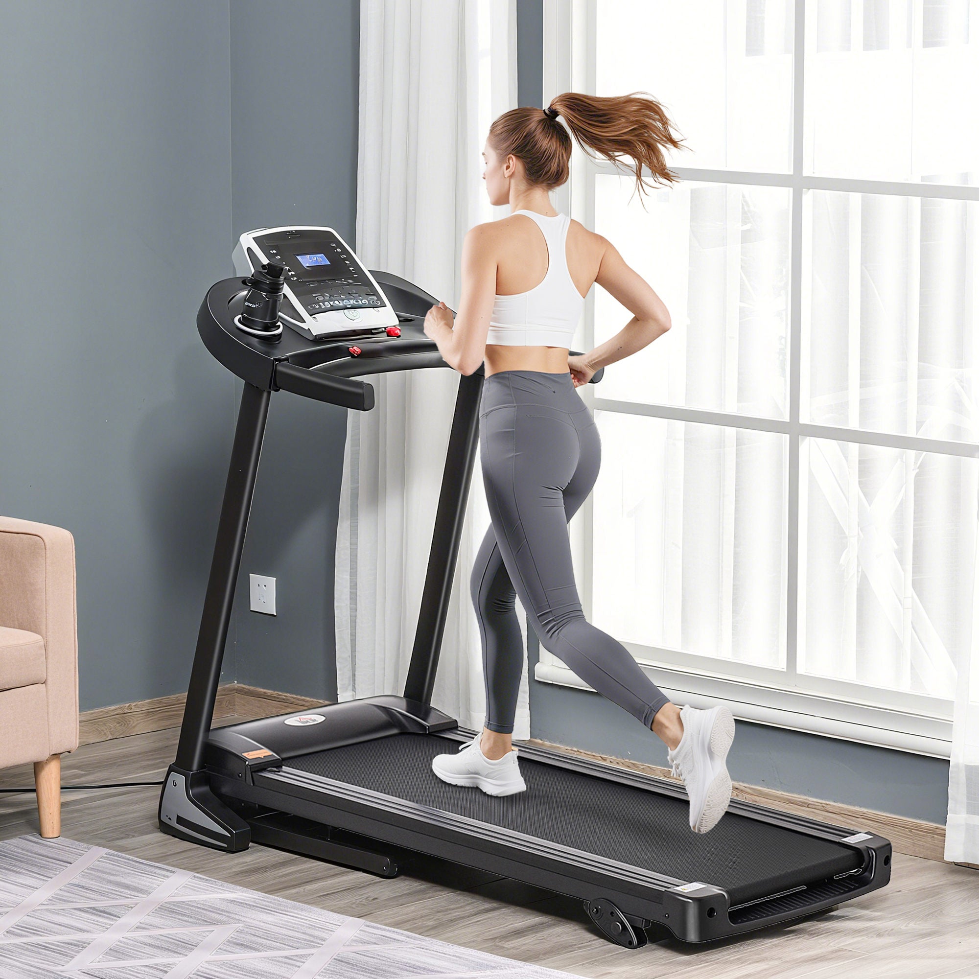Cinta de Correr Plegable ALTSON — 2.0 HP, Inclinación Manual, 12 Programas y Pantalla LED