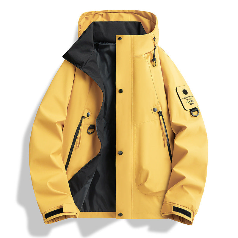 Unisex Hooded Windbreaker Jacket | Waterproof 1500mm | Lightweight | S-4XL | 5 Colors