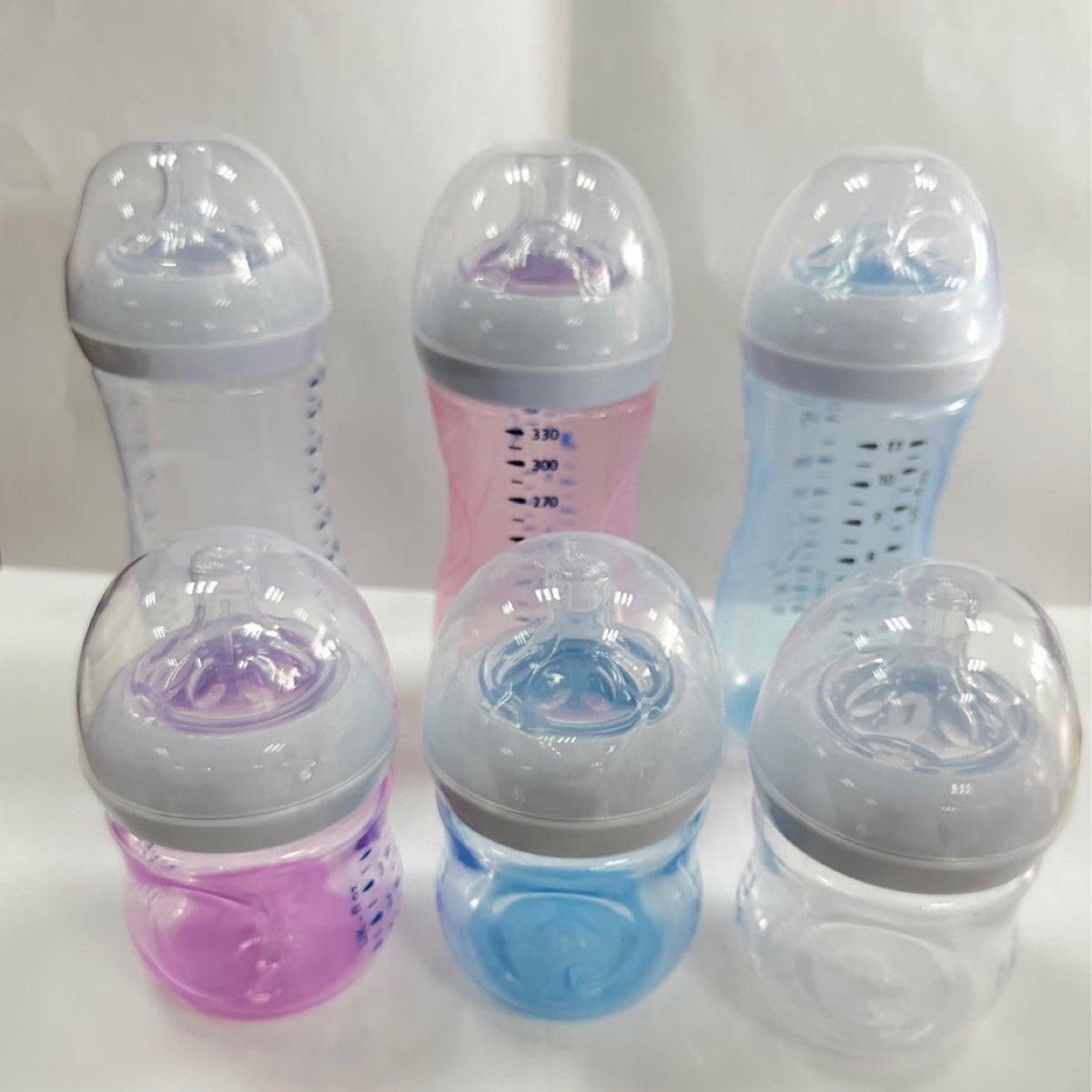 ALTSON Biberón con Tetina Pétalo para Bebés — 125ml y 330ml, 3 Colores