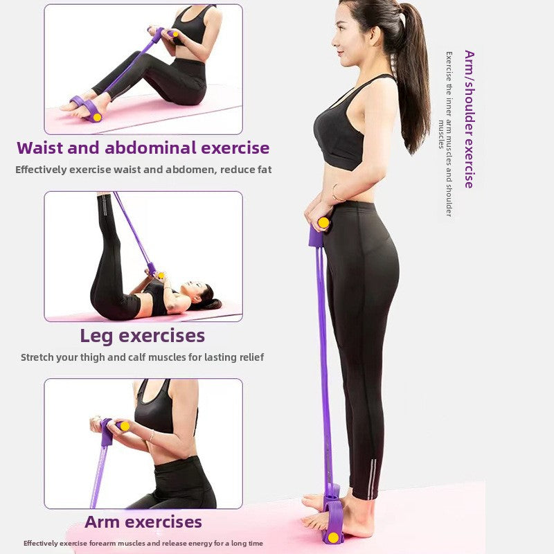 Pedal Resistance Bands Set – TPR Tubes for Home Fitness