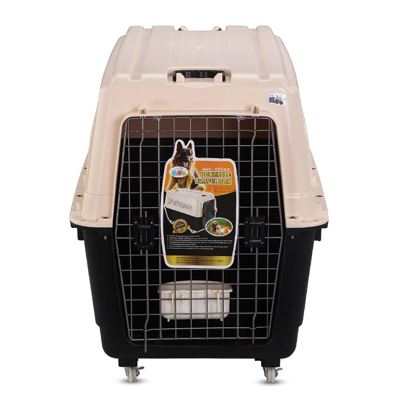 Large Dog Air Travel Crate | Airline Approved Up to 75kg | PP Resin