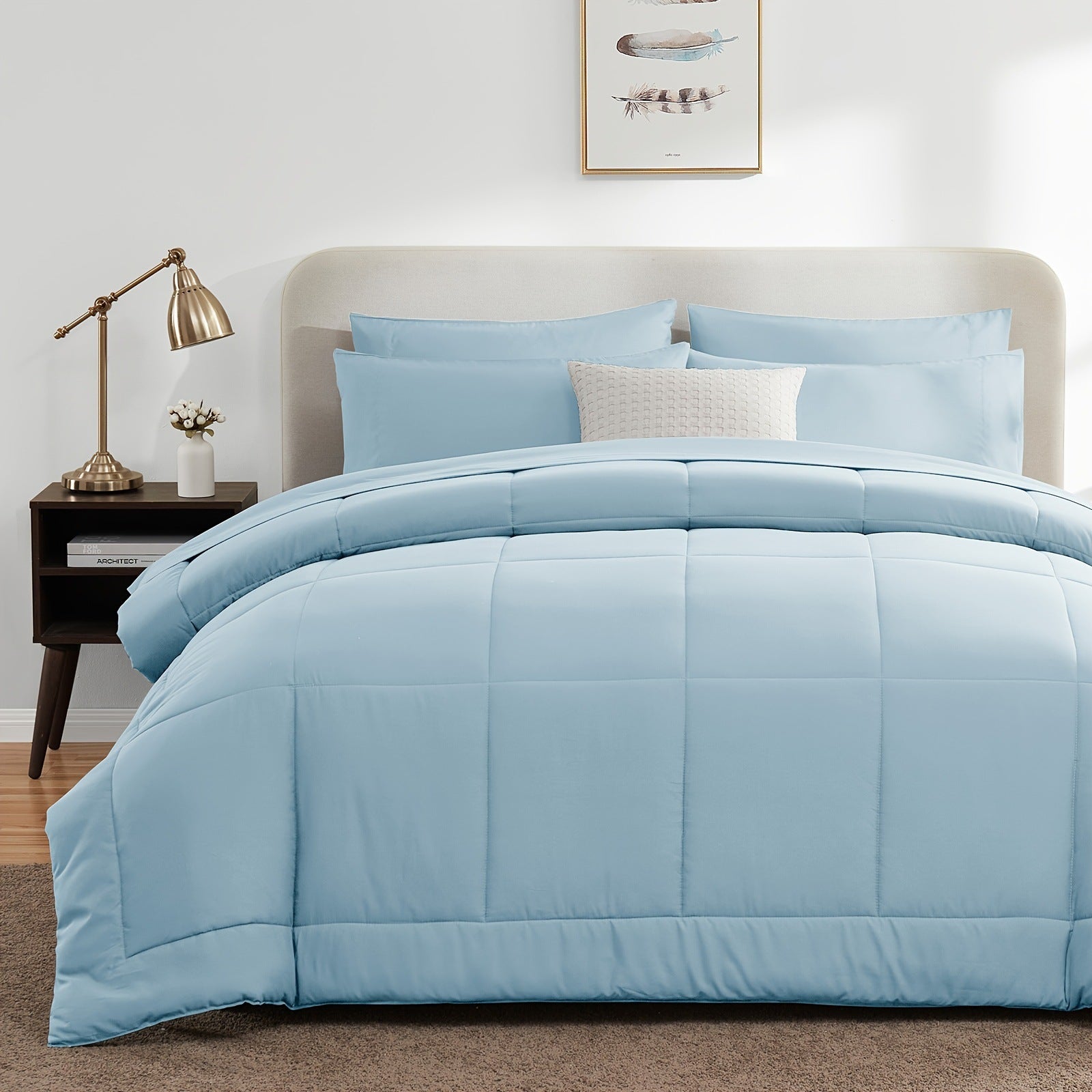 ALTSON Juego de Ropa de Cama 7 Piezas — Full, Queen y King | 8 Colores