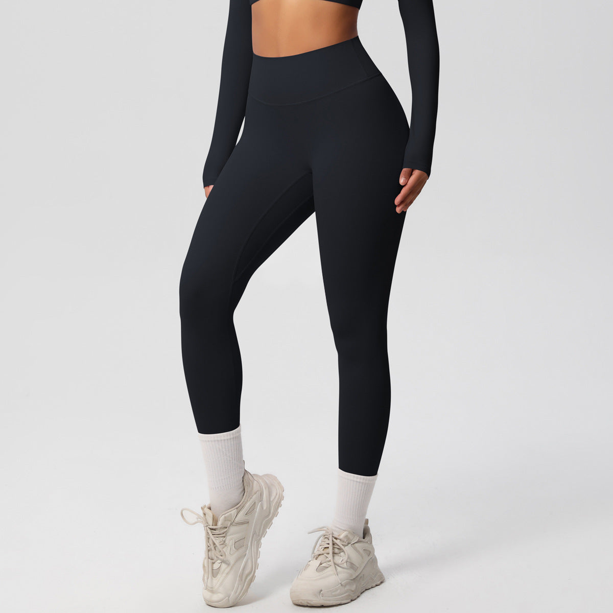 Conjunto Yoga Mujer Pantalón + Top Deportivo 80% Nylon 20% Spandex Quick-Dry Slim-Fit S-XL | Women Yoga Pants & Sports Top Set