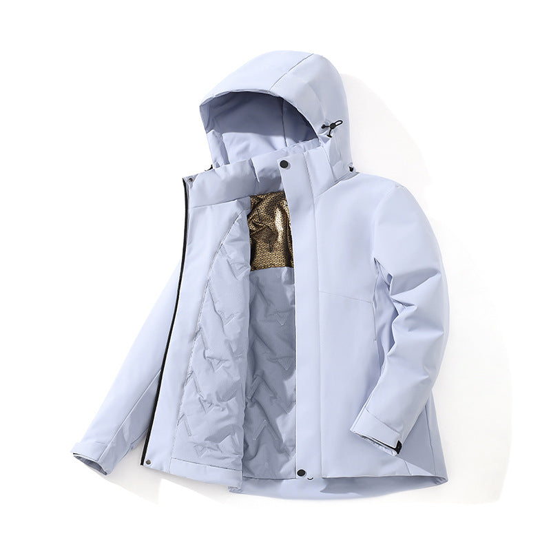 Unisex Mountaineering Jacket | 400g Cotton Fill | Graphene Lined | Hooded Zip | S-5XL | 9 Colors