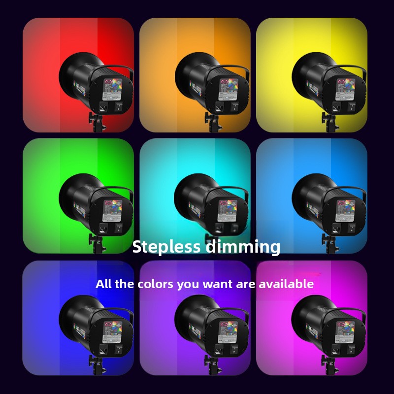 Luz de Estudio RGBW Profesional para Fotografía y Video – Control Total de Color y Brillo
