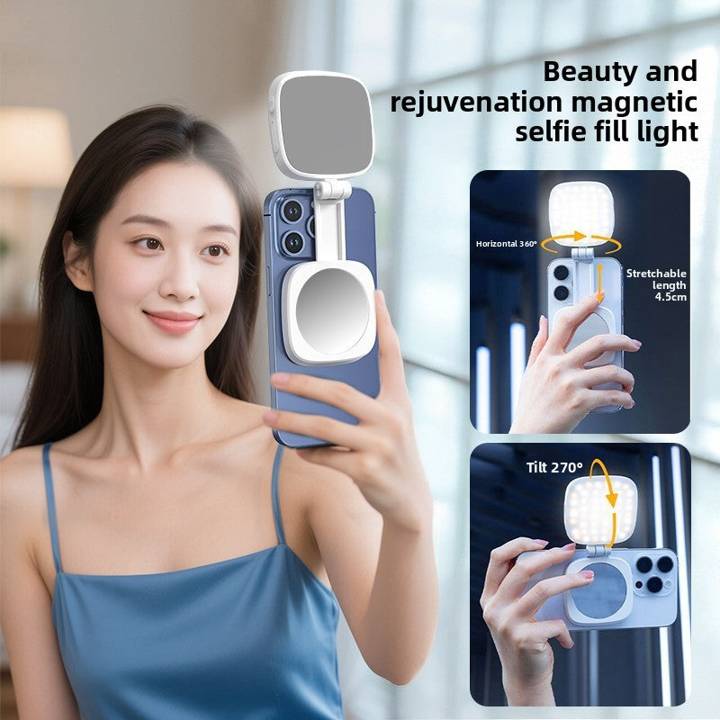 Luz de Relleno Magnética para Móvil – Temperatura Ajustable 2500K-9900K, Portatil