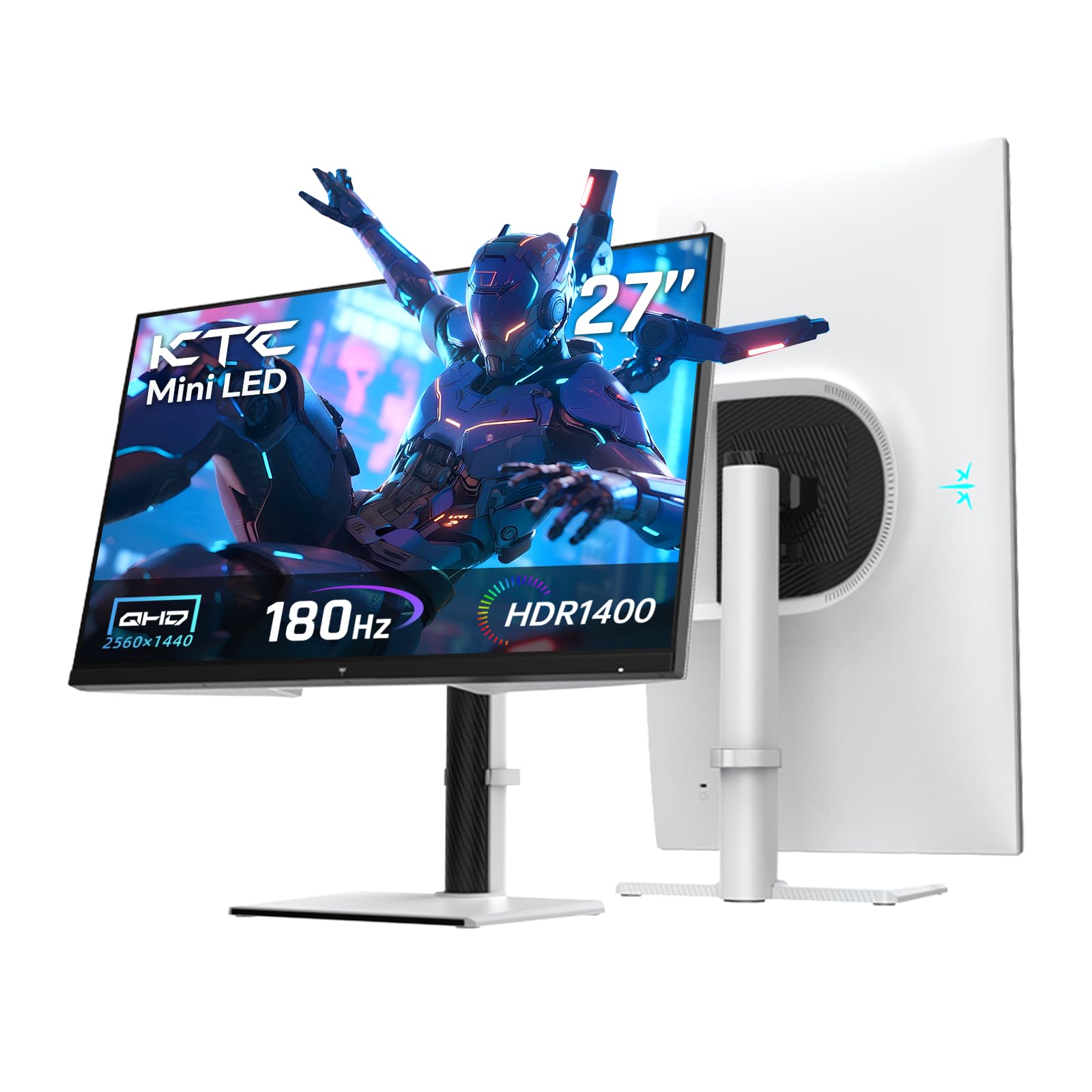 KTC Monitor Curvo Gaming – QHD 2K | 15.6" a 34" | 60Hz a 400Hz | HVA IPS VA | HDR