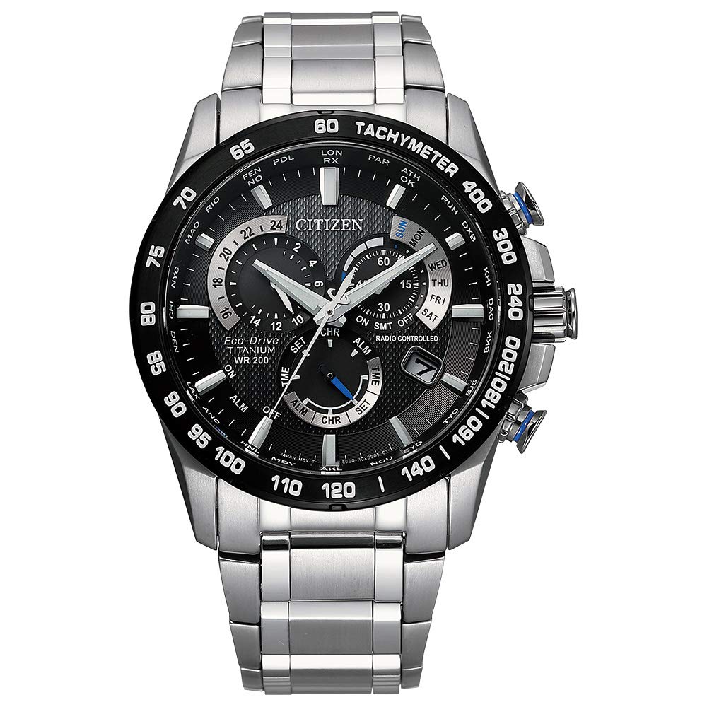 Citizen Eco-Drive PCAT Chronograph — Reloj de Lujo en Super Titanio con Tiempo Atómico y 200m