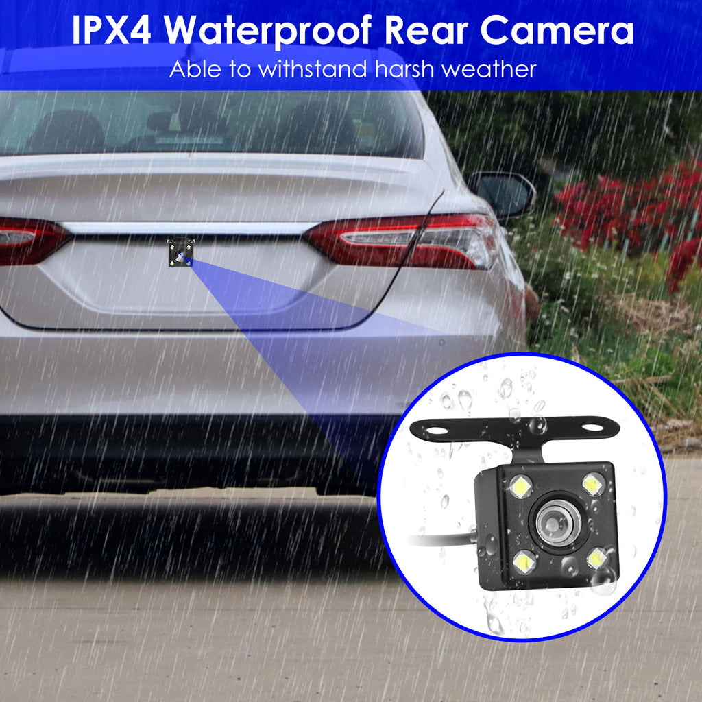 Cámara de Auto 3 Canales ALTSON — FHD 1080P WiFi con Tarjeta 64GB Incluida