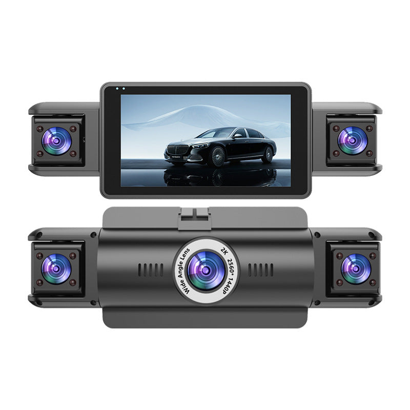 4-Camera WiFi Dash Cam | 2K Night Vision + Parking Monitor