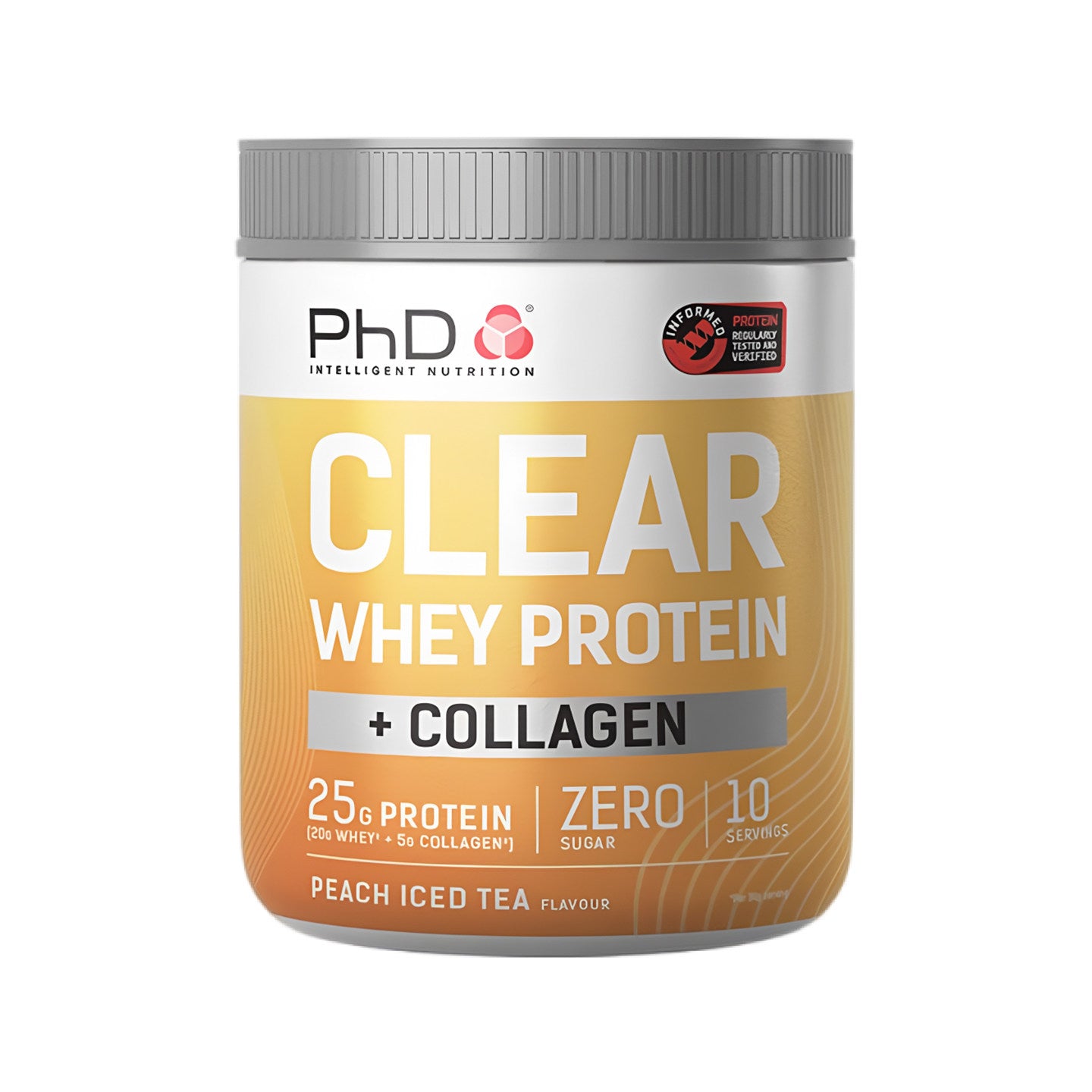 Proteína en Polvo con Colágeno 300g Sin Azúcar | Clear Whey Protein Collagen Powder