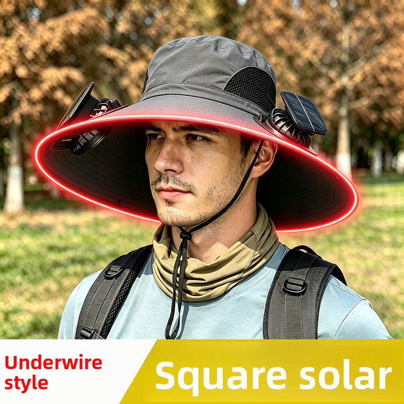 Solar Powered Fan Hat | 1000mAh | Single, Dual & Triple Fan | UV Protection