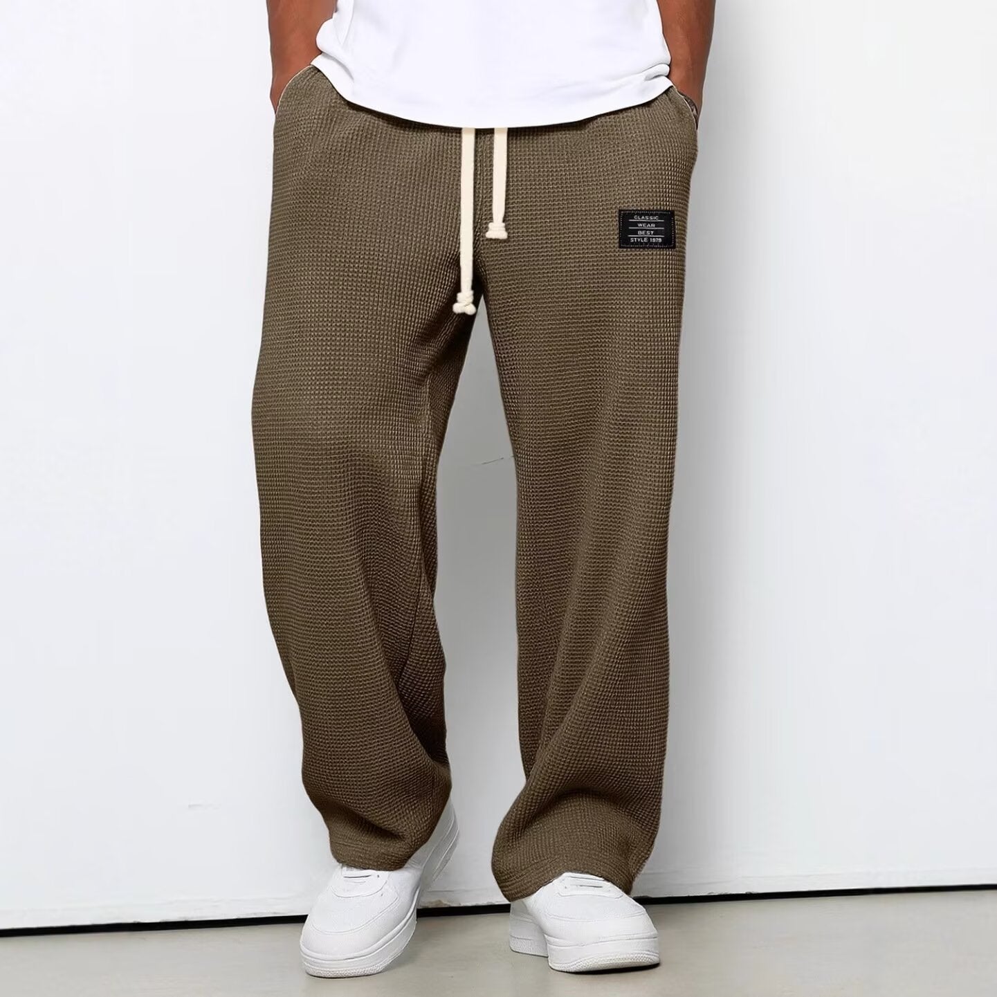 Pantalones Casuales de Pierna Recta | Tela Elástica | 8 Colores | Tallas M-XXXL
