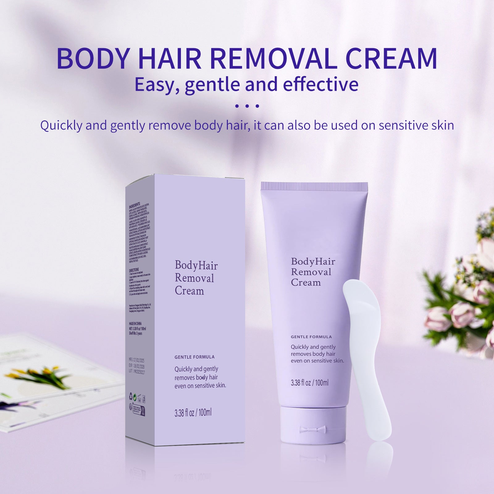Crema Depilatoria Suave 100ml – Para Hombres y Mujeres – Cuerpo Completo