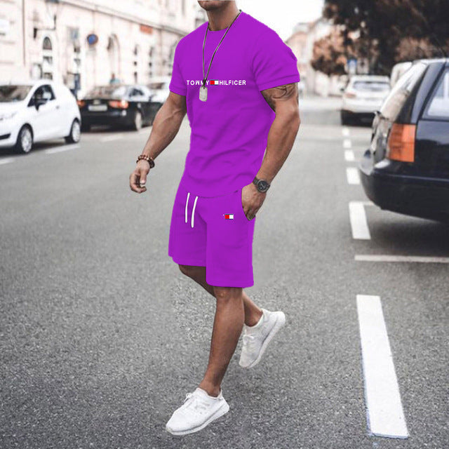 Conjunto Deportivo Hombre Estampado 3D Camiseta + Shorts 12 Colores S-XXL | Men's 3D Print Sports Outfit T-Shirt & Shorts Set