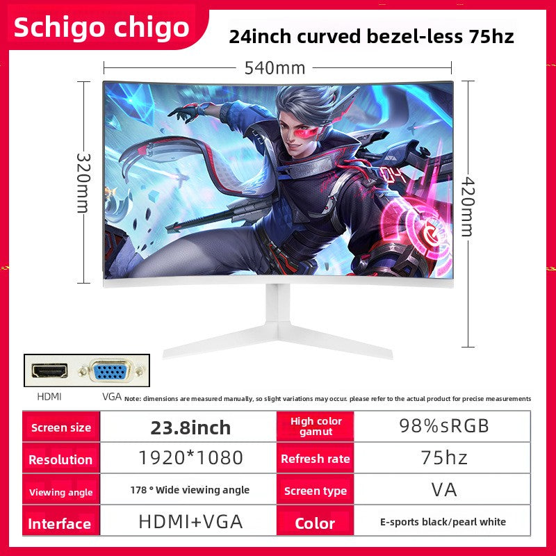 Monitor de Computadora IPS – Plano y Curvo | 20" a 27" | FHD 2K 4K | 60Hz a 240Hz