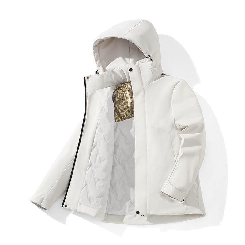 Unisex Mountaineering Jacket | 400g Cotton Fill | Graphene Lined | Hooded Zip | S-5XL | 9 Colors